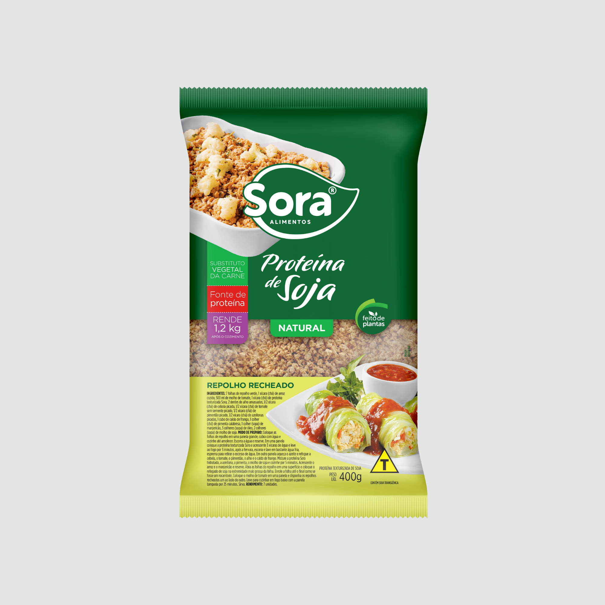 Proteína de Soja Natural 400g